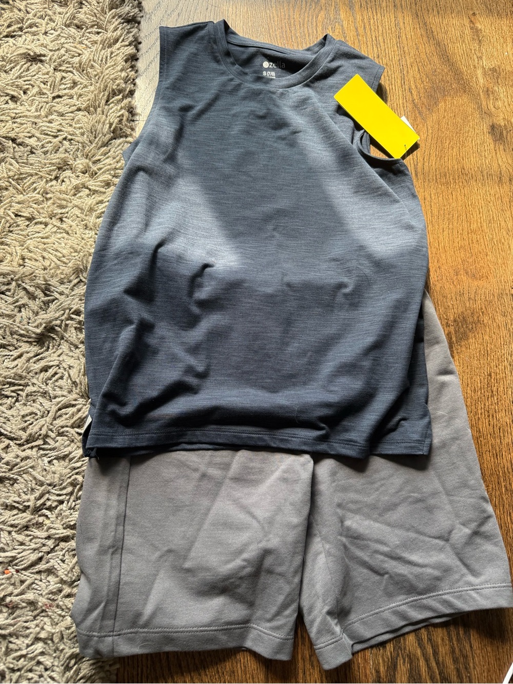 New with tags Zella Kids Matching Athletic Set in Charcoal Gray